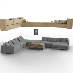 Living room Seating area multi seat cabinets