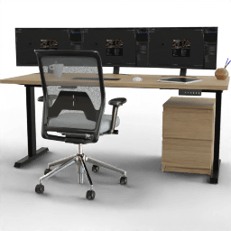 Office Desk station 3 screen