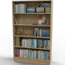 Study Books bookshelf basic wooden 5floors
