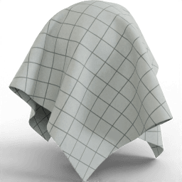 Fabric Bedding pattern grid white