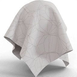 Fabric Bedding pattern overlaying geometry