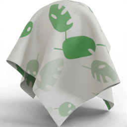 Fabric Bedding pattern plant