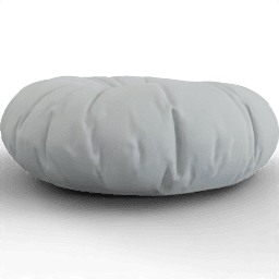 Pillow Round tufted velvet throw