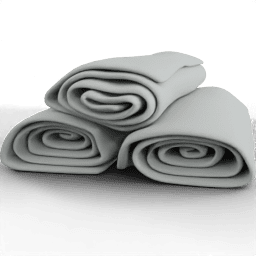 Towel Rolled stacked A