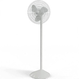 Fan Standing white