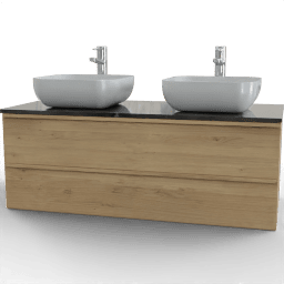 Sink Cabinet wide 2sinks