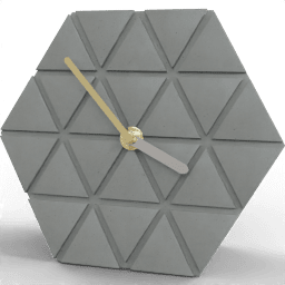 Clock Table hexagonal
