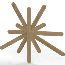 Clock Wall sunburst