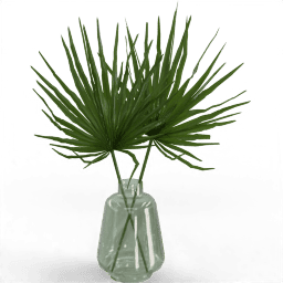 Pot artificial plant Palm leaves