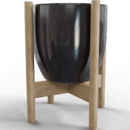 Pot Circular simple wooden pedestal