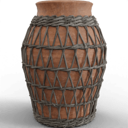Vase Wicker wrapped