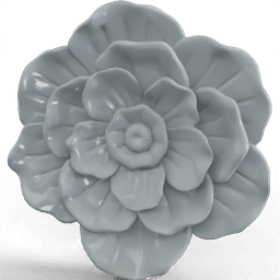 Sculpture Ceramic flower wall