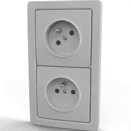 Plug Type E double vertical