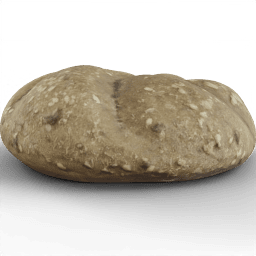 Pastry Bun cereal photoscanned
