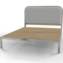 Bed Metal upholstered headboard