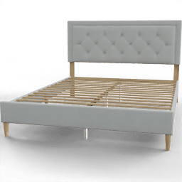 Bed Upholstered diamond tufted platform