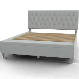 Bed Upholstered diamond with drawers