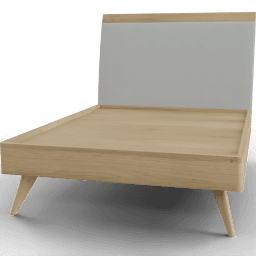 Bed Wood upholstered headboard