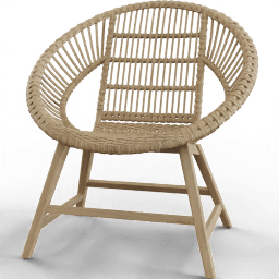Armchair Rattan round
