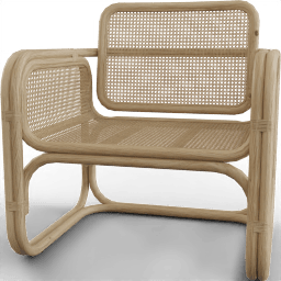 Armchair Rattan square