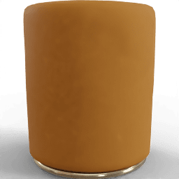 Armchair Taburet cylinder leather suede