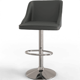 Chair Bar pedestal leather