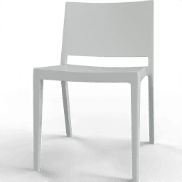 Chair Dining firm plastic white