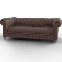 Sofa 2seat diamond pattern legs