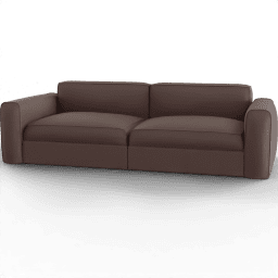 Sofa 2seat leather lunge