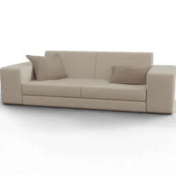 Sofa 2seat modern cubic upholstered