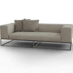 Sofa 2Seat Modern metal base