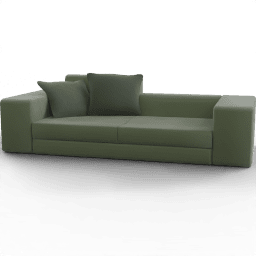 Sofa 2seat modern simple cubic upholstered