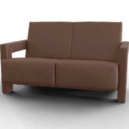 Sofa 2seat vintage leather
