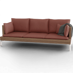 Sofa 3Seat Wooden A