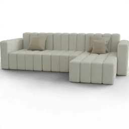 Sofa Puffy Corner Upholstered A