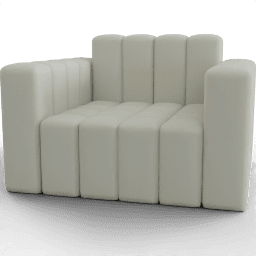 Sofa Puffy Snuggler Upholstered A