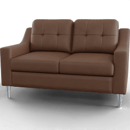 Sofa Scooped arm loveseat