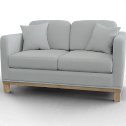 Sofa Upholstered wood base loveseat
