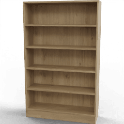 Bookshelf Basic wooden 5floors