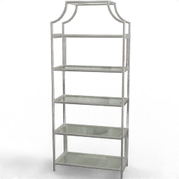 Bookshelf Metal frame pyramid