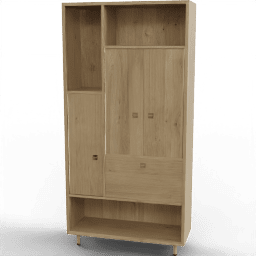 Cabinet Vintiger 4door open shelves