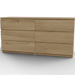 Dresser Malm 3 drawers double
