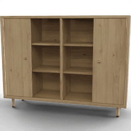 Sideboard Vintiger 2door open