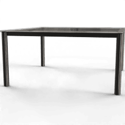 Table Coffee metal glass rectangular B