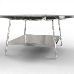 Table Coffee round shelf