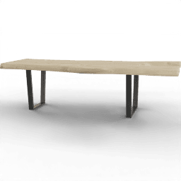 Table Coffee rustical log rectangular