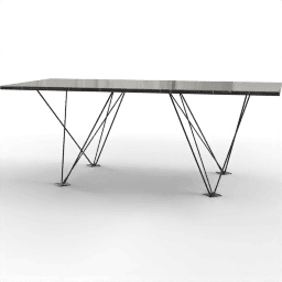 Table Dining modern rectangular marble