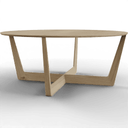 Table Round wooden coffee