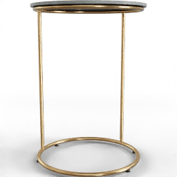 Table Side circular limestone