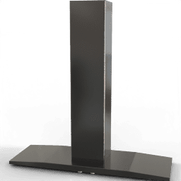 Cooker hood T shape metallic island